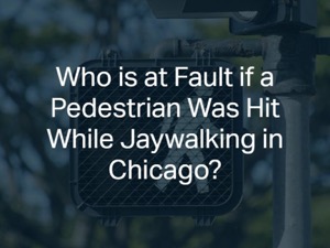 Who is at Fault if a Pedestrian Was Hit While Jaywalking in Chicago?